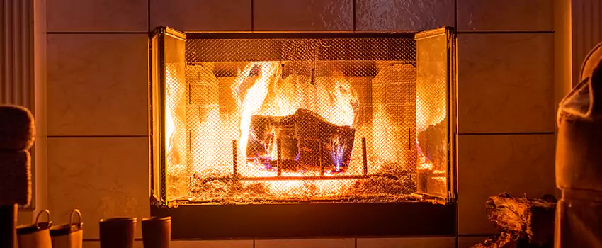 Mendota Hearth Landscape Fireplace Installation in Goodyear, Arizona
